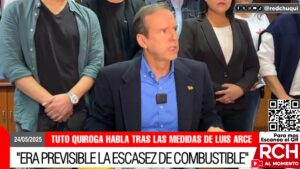 Tuto Quiroga (LIBRE) en conferencia de prensa